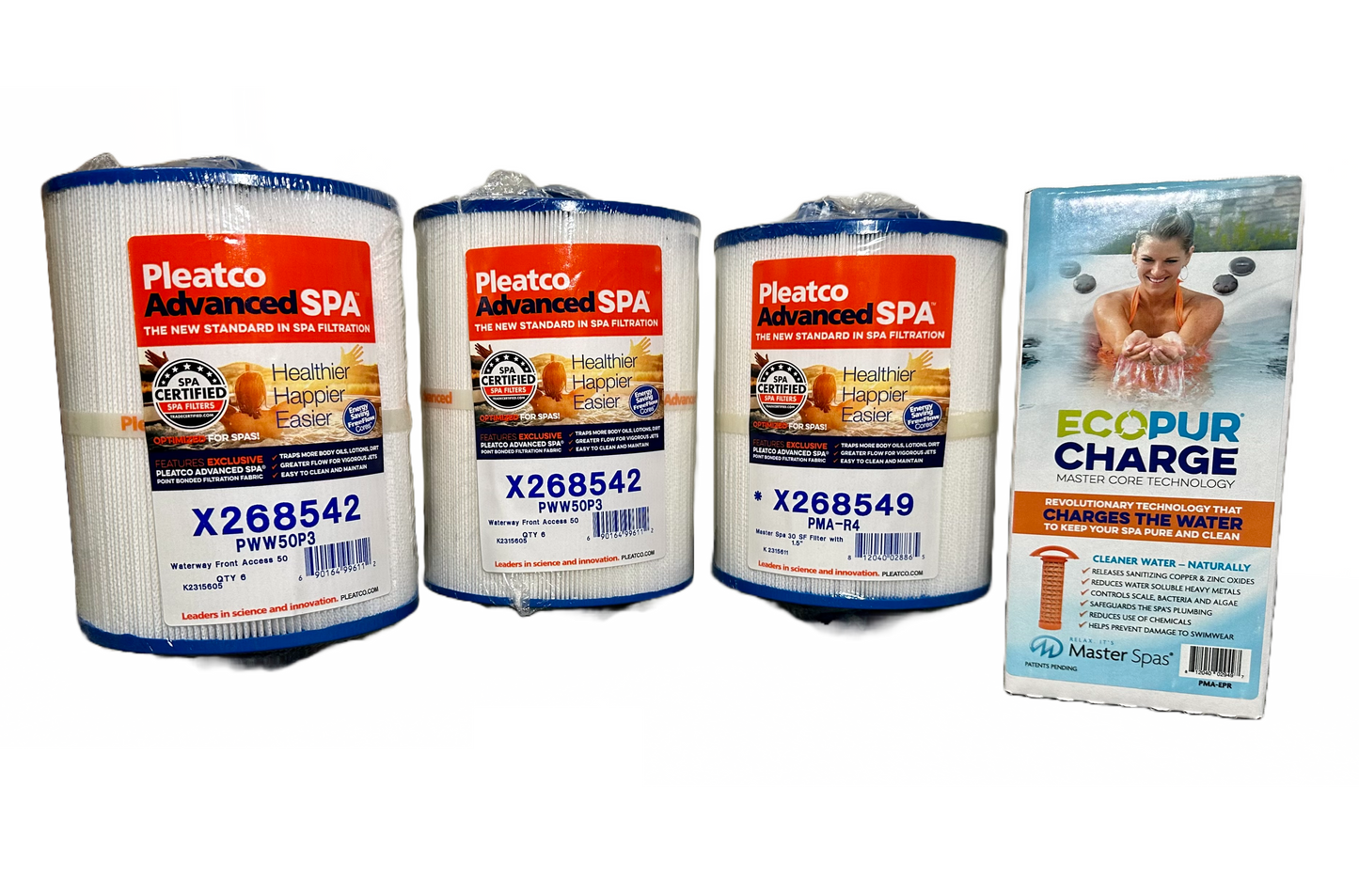 Filter Set - 4 Filter Set for H2X Trainer & Challenger/Michael Phelps Swim Spa