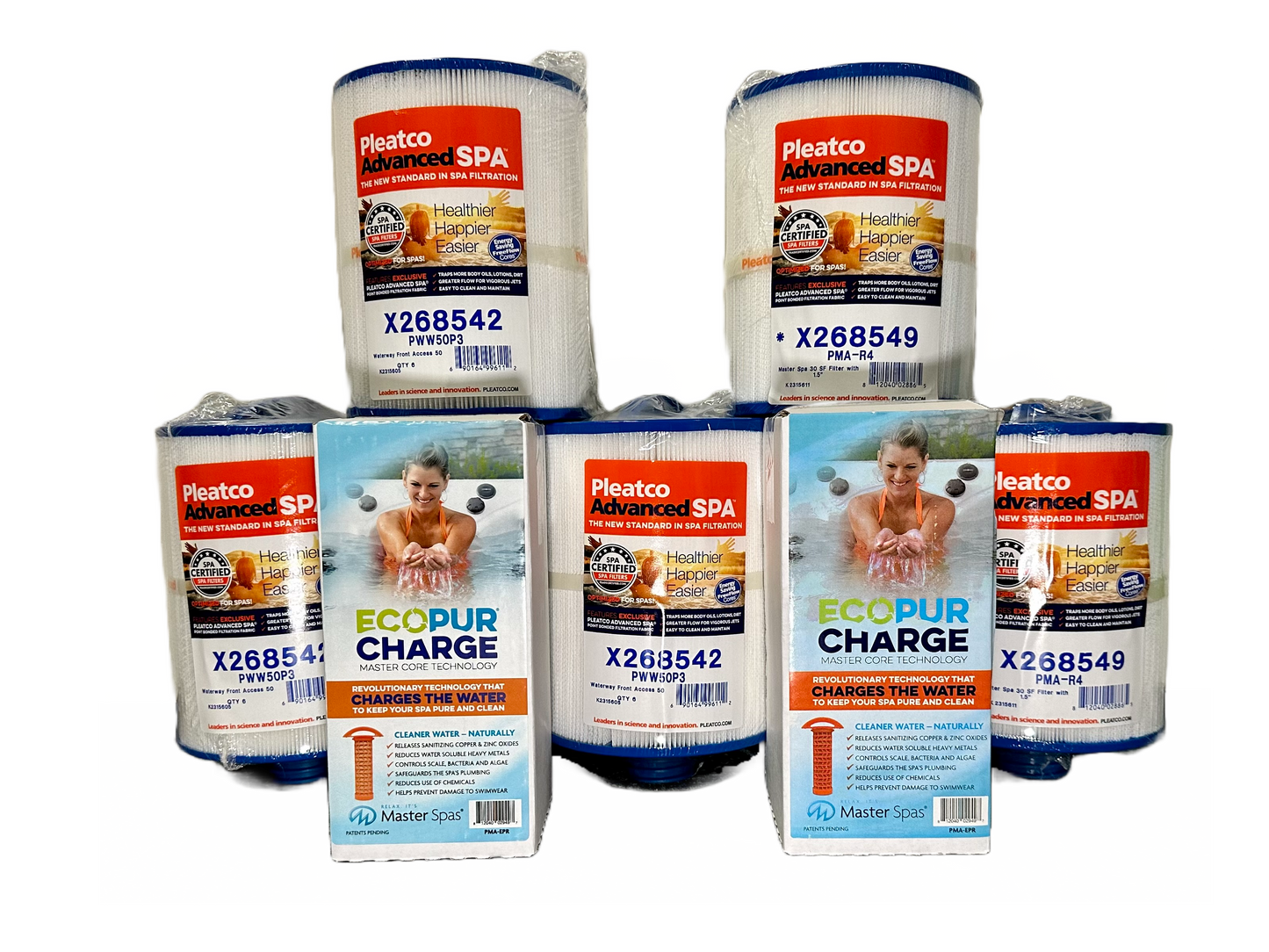 7 Filter Set for H2X Trainer & Challenger/Michael Phelps Swim Spa