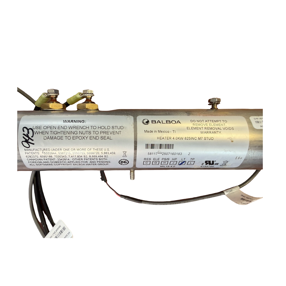 X300943- 4.0KW 825 Heater Assembly with Cord