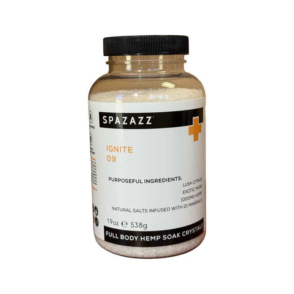 Spazazz Full Body Hemp Soak Crystals Ignite 09