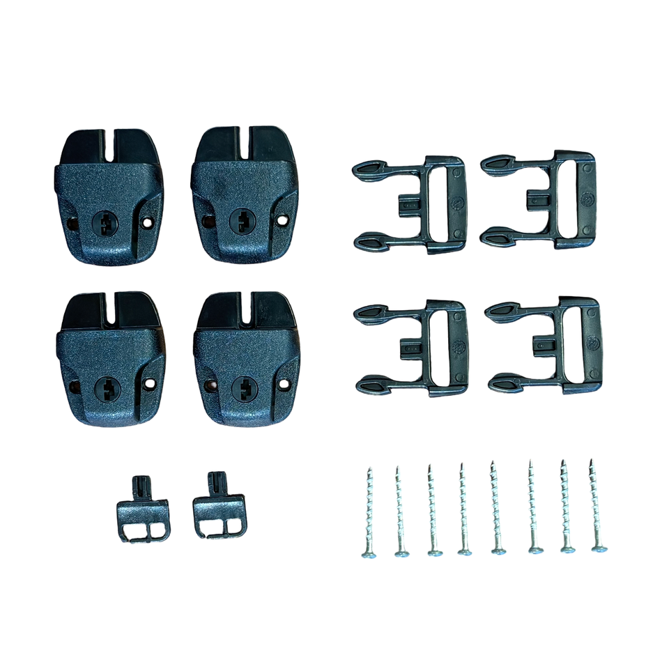 Spa Cover Lock Set - Set of 4 with Screws and Keys