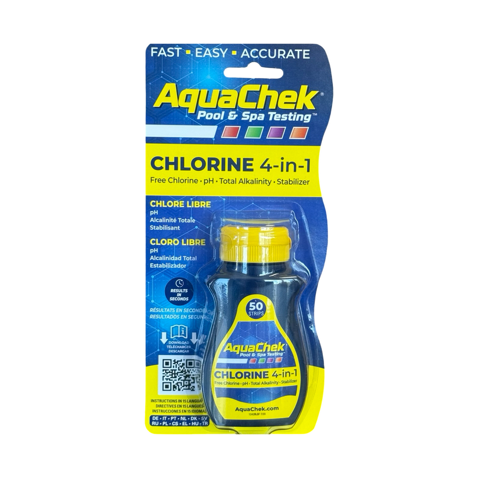 AquaChek 4-1 Chlorine Test Strips, 50 Strips
