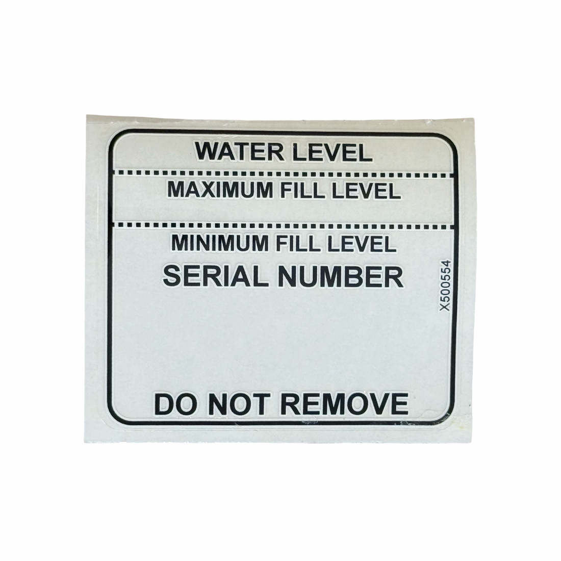 X500554 - Water Level Sticker – MasterSpasUSA